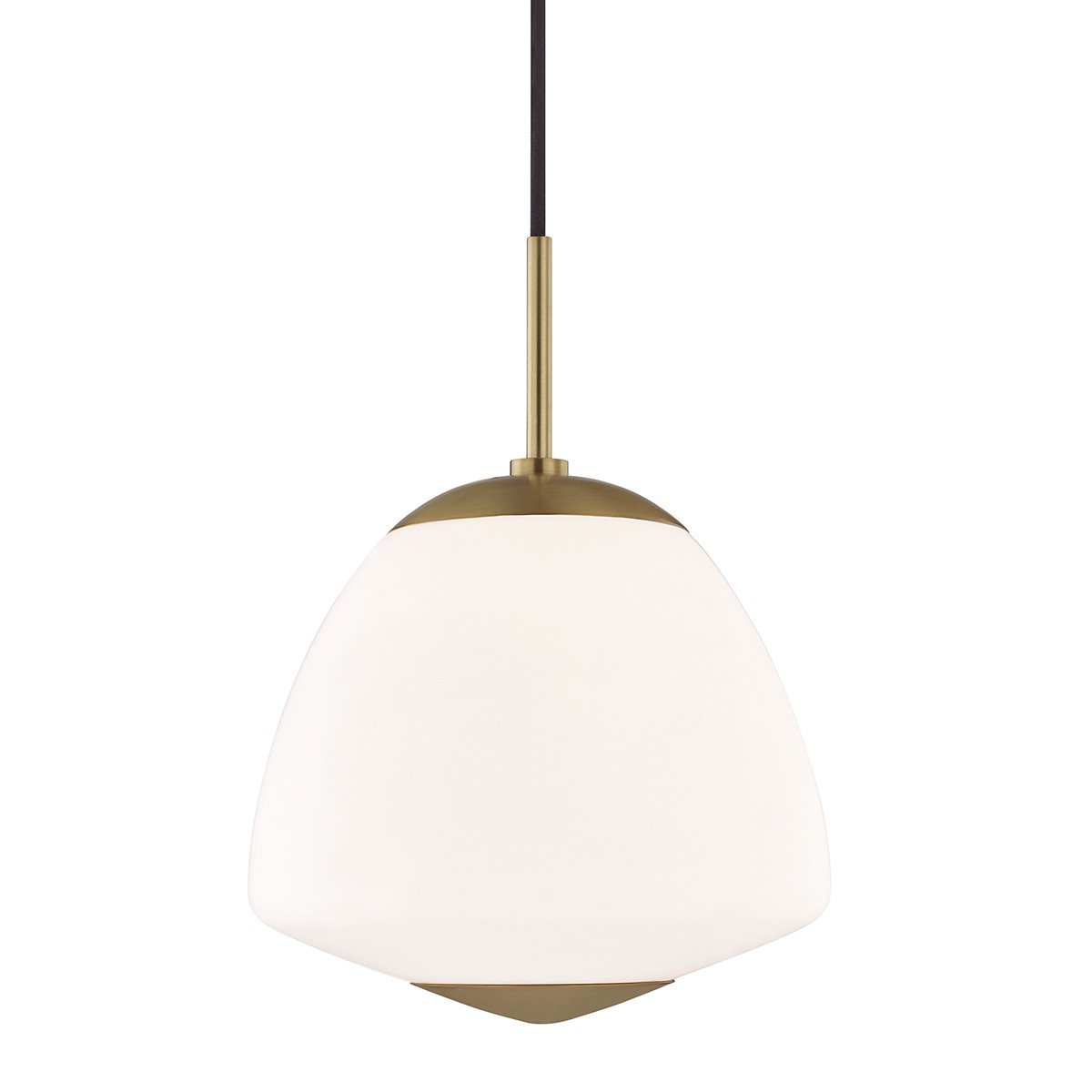 HUD H288701L-AGB Mitzi One Light Pendant Aged Brass - Jane (1) 60W A19 Bulbs Not Included 10IN W X 13.75IN H