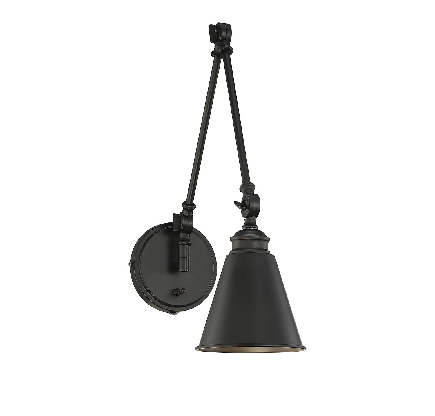 Savoy House 9-961CP-1-89 Morland 1 Light Matte Black Wall Sconce, Matte Black