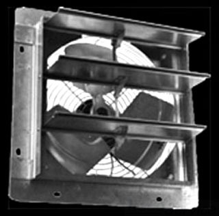 air 23004 AIRMASTER Shutter Fan, 18""