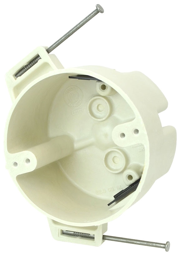 ALM 9351-NK ALM FIBERGLASS BOX 4" ROUND 2-3/8D 22.5CI W/ NAILS