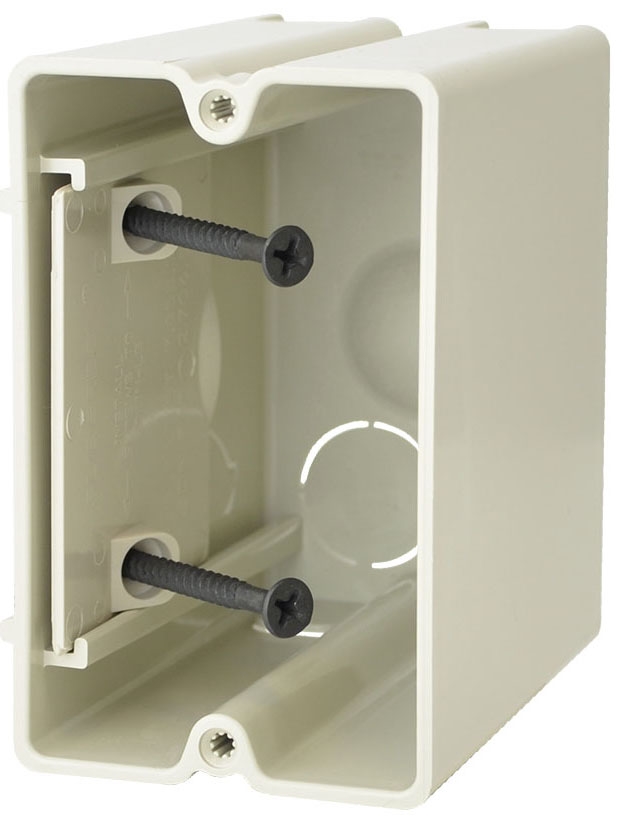 ALM SB-1 ALM SLIDER BOX 1G VERT NEW/OLD WORK ADJUSTABLE DEPTH 23CI 1/2" KO