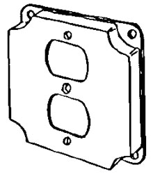 APL 8365N EGS 4SQ COVER F/1 DUPLEX BOLTED