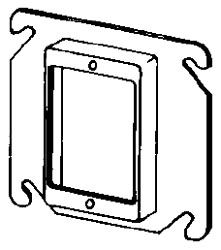 APL 8468C EGS 4SQ 1G 5/8 RAISE PLASTER RING