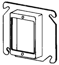 APL 8468 EGS 4SQ 1G 3/4 RAISE PLASTER RING
