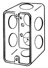 APL 4CS-3/4 EGS HANDY BOX 4X2-1/8 1-7/8D 3/4 KOS DRAWN
