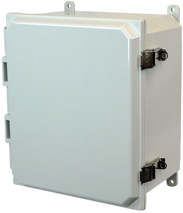 alm AMP1206L ALLIED MOULD 12X10X6 PC ENCL HNG SL CVR FEET