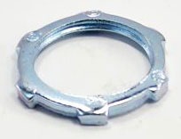 Bridgeport 102-S Zinc-Plated Steel Conduit Locknut 3/4", UL Listed