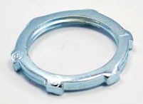 Bridgeport 103-S Zinc-Plated Steel Conduit Locknut 1", UL Listed