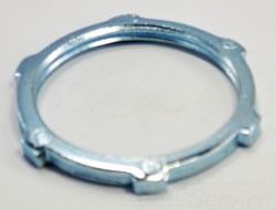 Bridgeport 105-S Zinc-Plated Steel Conduit Locknut 1-1/2", UL Listed