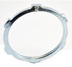 Bridgeport 106-S Zinc-Plated Steel Conduit Locknut 2", UL Listed