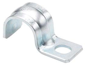 Bridgeport 921-S One Hole EMT Pipe Strap 3/4", Zinc Plated Steel