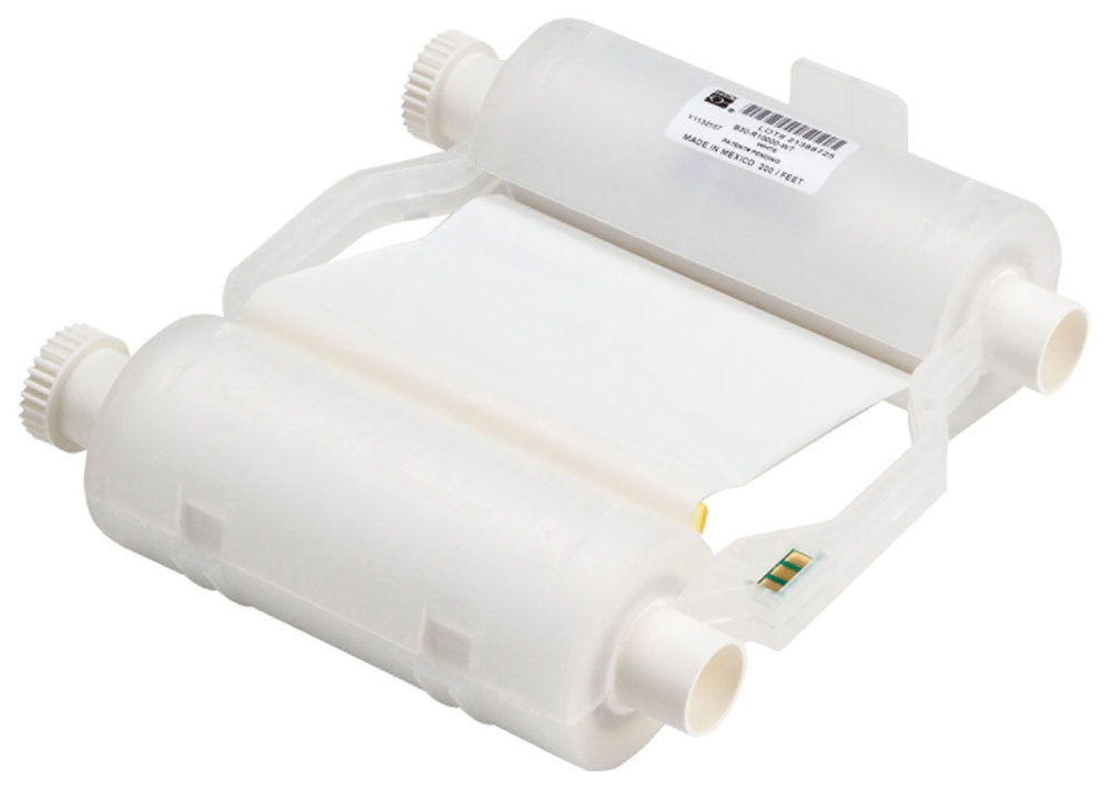 Brady B30-R10000-WT B30 Series R10000 Printer Ribbon, Roll of 200', White, 4.33" W