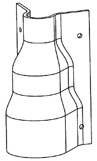 Carlon E939JN 2 INCH X 4 INCH PV MOLD ADAPTER