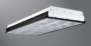 Metalux 2EP3GX-232S26I-UNV-EB81-U 2 Lamp, 2'x4' Static Parabolic, 12 Cell, Semi Specular/Low Iridescent Haze 3" Louver, CEE Listed Electronic Ballast, T8