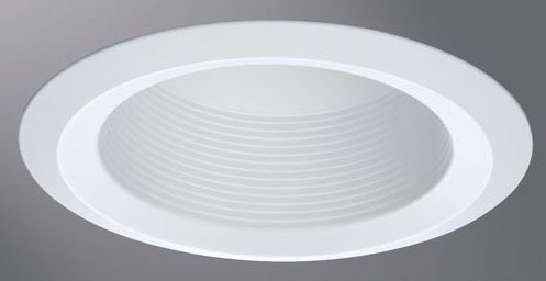 Halo 6125WB 6" Full Cone White Baffle, White Self-Flange Ring