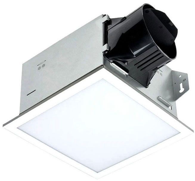 DEL ITG100ELED DEL VENT FAN 1.5 SONES 3000K 1000 LUMEN EDGE LIT LED SQUARE