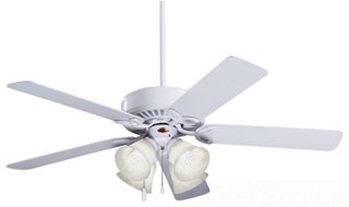 EME CF711WW EME 4/9W LED 50" APPLIANCE WHITE W/APPLIANCE WHITE BLADES W/OPAL MATTE GLASS "PRO SERIES II FAN"