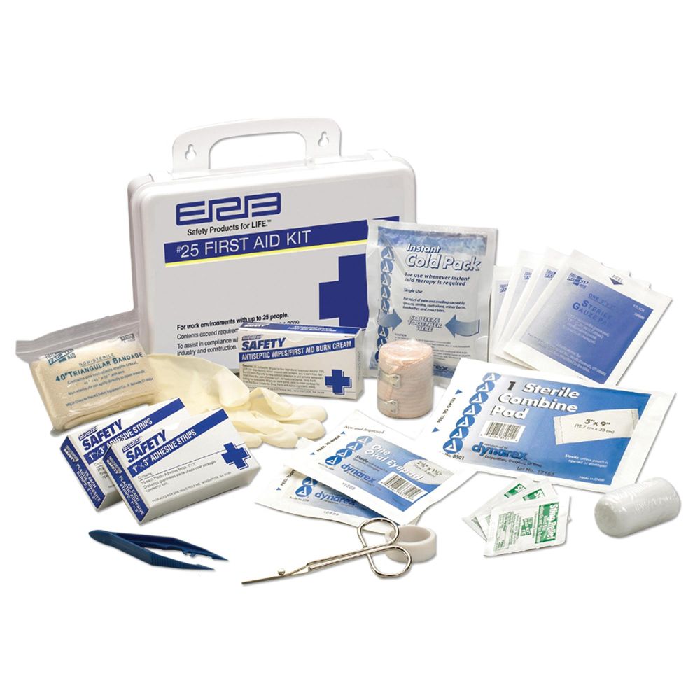 erb 17132 ERB 25 PLASTIC FIRST AID KIT
