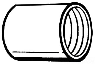 CPL 1-IN-GALV-CPLG (0316) 1" RIGID STEEL COUPLING RS 100CPL