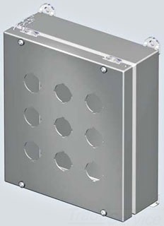 EXM 1412-SD030302 EXM OIL & DUST TIGHT STANDARD (30MM) PUSHBUTTON ENCLOSURE N12 4X3X3