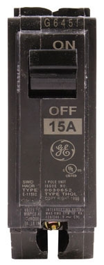 GE THQL1115 THQL 1 POLE 120/240V 10K IC 15 AMP