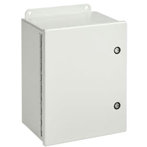 nVent Hoffman A606CHFL Continuous Hinge with 1/4-Turn Latch Type 4, 6.00x6.00x4.00, Gray, Steel