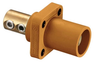 Hubbell HBLMRO Single Pole Male, Receptacle 300/400A AC/DC, Single Conductor, Set Screw