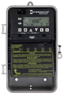 NA ET8215C Astronomic 7-Day 2-Circuit Electronic Control, 120-277 VAC, 2-SPST, Indoor Metal Enclosure