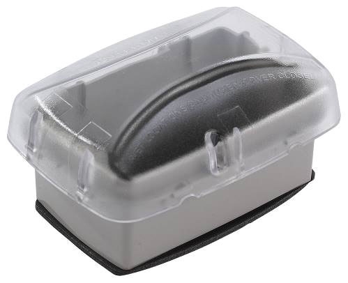 NA WP3100C Plastic In-Use Weatherproof Cover, Single-Gang, Vrt/Hrz, 2.75" Clear