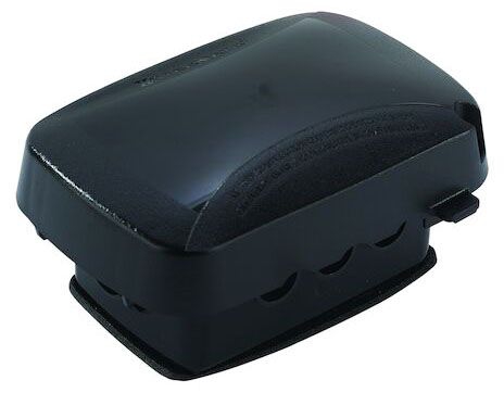 NA WP5100BL Extra-Duty Plastic In-Use Weatherproof Cover, Single-Gang, Vrt/Hrz, 2.75" Black