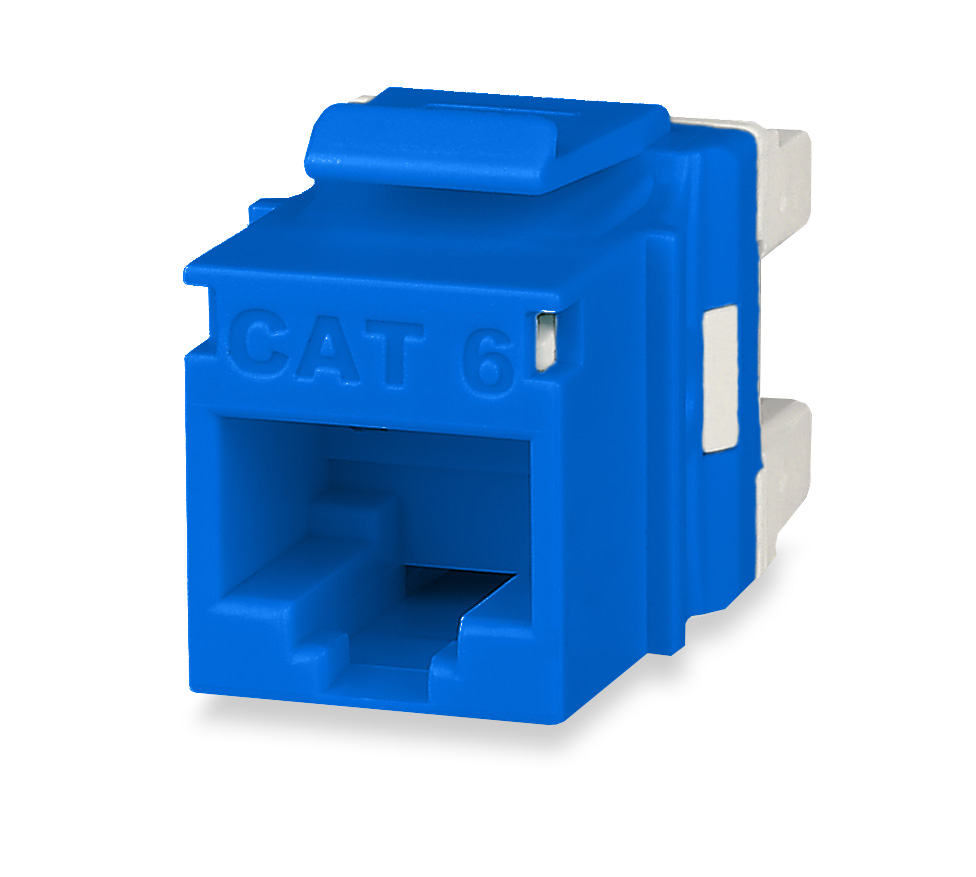SGM KJ458MT-C6C-BU SGM MODULE CAT6 BLUE T568A/B HIGH-DENSITY KEYSTONE JACK