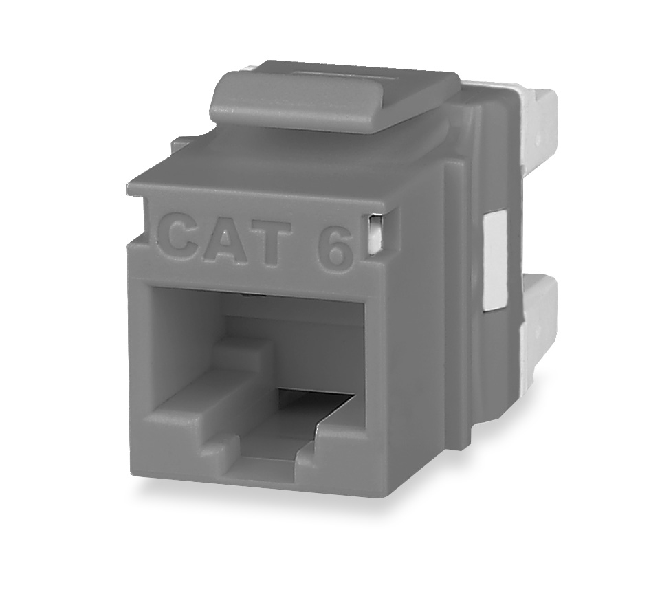SGM KJ458MT-C6C-GY SGM MODULE CAT6 GREY T568A/B HIGH-DENSITY KEYSTONE JACK