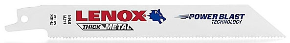 Lenox 20564614R LENOX Reciprocating Saw Blades, Metal Cutting, 6-Inch, 14 Tpi, 5-Pack