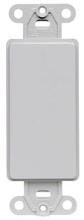 Leviton 80414-GY 1-Gang Decora Blank Insert, Gray