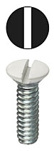 L.H. Dottie 414WHT Item # 414WHT, (414WHT) Wall Plate Machine Screw
