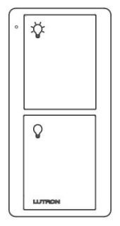 Pico PJ2-2B-GWH-L01 2-Button Pico Smart Remote White