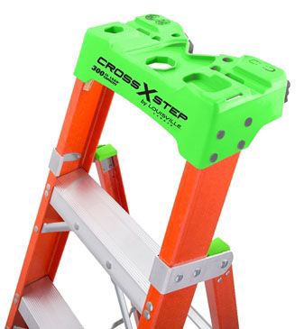 lou FXS1506 LOUISVILLE STEP/SHELF LADDER 6' FIBERGLASS STEP/SHELF LADDER