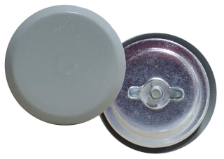 Milbank A-HS400 Hole Seal Non UL Listed 4 Inch ANSI 61 Gray Steel Gasketed Wing Nut