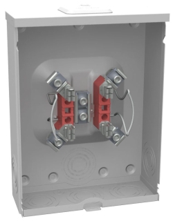 Milbank U7040-XL-TG-IL 4 Terminal Ringless Small Closing Plate Triplex Ground 7-16 In Knockouts Lock Provision