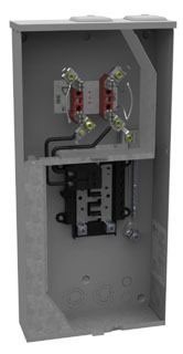 Milbank U5168-XTL-100-KK 4 Terminal Ringless 2 Small Closing Plates 1-100 Ampere Main Breaker 10 Branch Circuit Horn Bypass