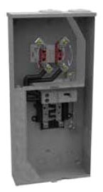 Milbank U5168-XTL-200 4 Terminal Ringless 2 Small Closing Plates 1-200 Ampere Main Breaker 8 Branch Circuit