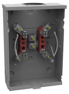 Milbank U7487-RL-TG-KK 4 Terminal Ringless Small Hub Open Triplex Ground Horn Bypass 125 Ampere