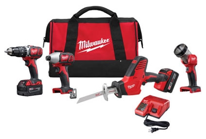 M18 2695-24 M18 Cordless Lithium-Ion 4-Tool Combo Kit 2695-24
