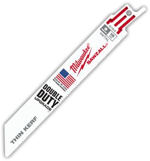 SAWZALL 48-00-5184 6" 18 TPI SAWZALL Blade for Medium Metal (5 PK)