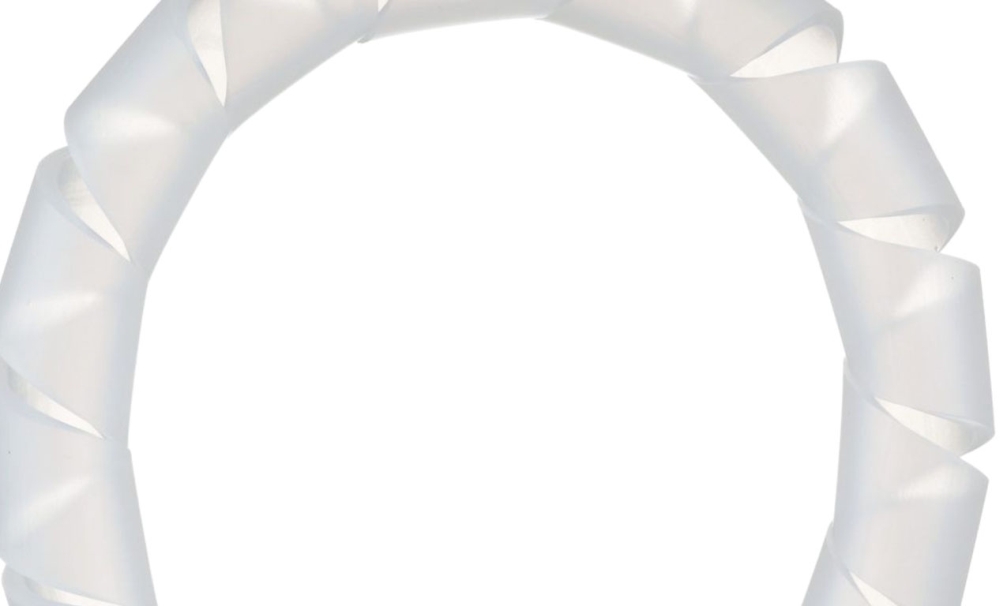 Panduit T50F-C T50F-C Spiral Wrap, Natural, PE, 0.375" Min Dia., 100' Roll, PK1