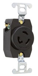 Pass & Seymour 4710 15A NEMA L515 Single Receptacle