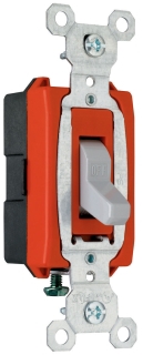 Pass & Seymour CSB20AC1GRY Hard Use Specification Grade Switch, Gray
