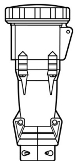 Pass & Seymour PS460C9W Pin & Sleeve Watertight 60A 3 250V Connector