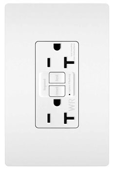 radiant 2097TRWRW radiant Tamper-Resistant Weather-Resistant 20A Duplex Self-Test GFCI Receptacles with SafeLock Protection, White