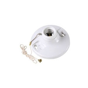 Pass & Seymour 280WH Medium Base Lampholder, White